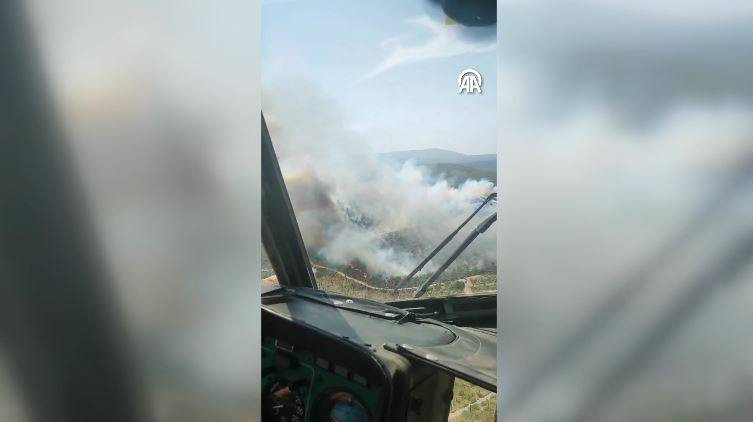 Urla'da orman yangını! Havadan ve karadan yoğun müdahale sürüyor - Resim: 10